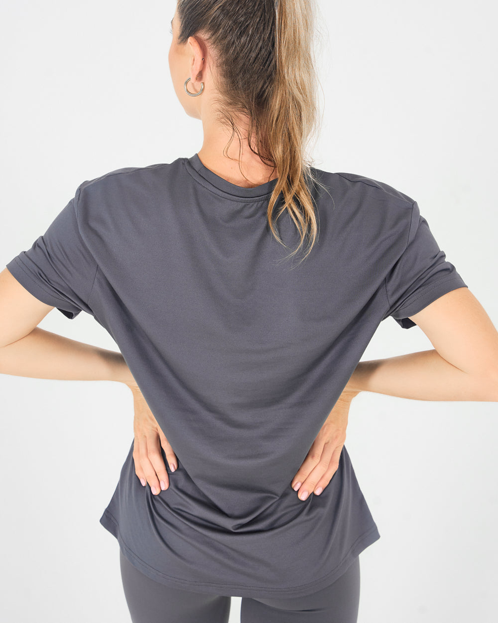 Womens Oversized Tee - Sapphire Grey image 3