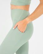 Womens 7/8 Leggings - Sage Green image 4