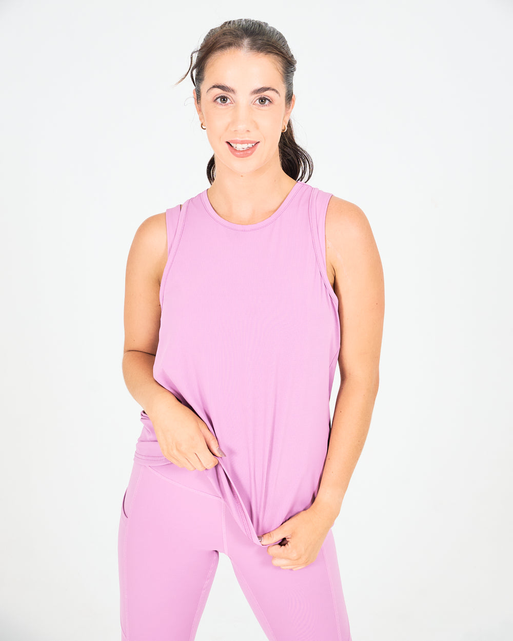 Womens Racerback Tank Top - Dusty Pink image 0