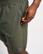 Mens 8-inch Shorts - Olive Green image 3