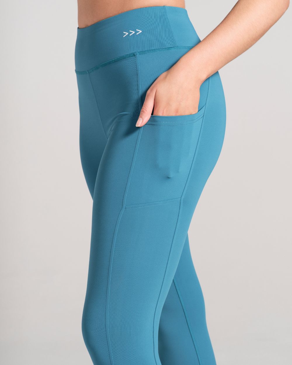 7/8 Leggings - Teal image 4