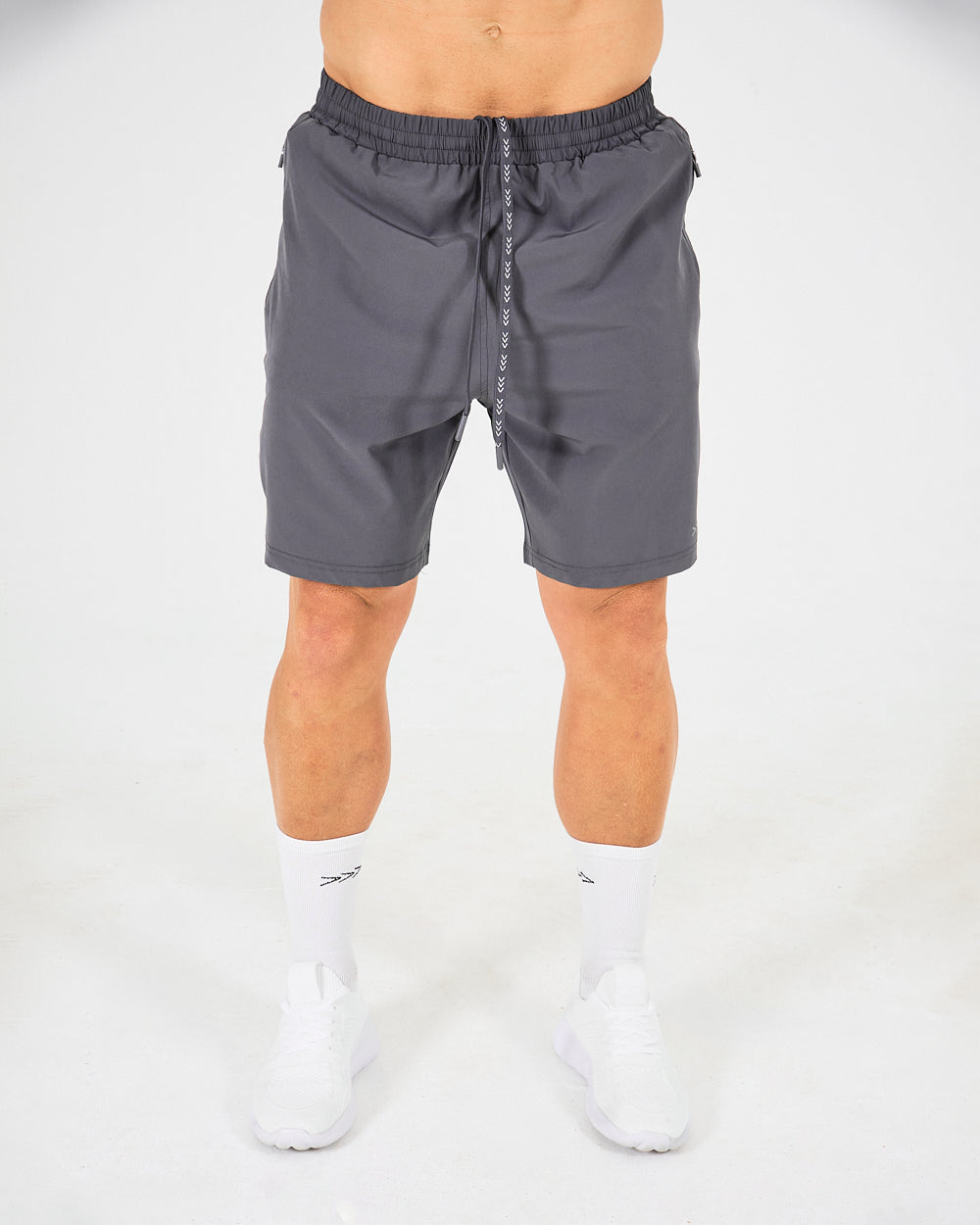 Mens 8-inch Shorts - Grey image 0