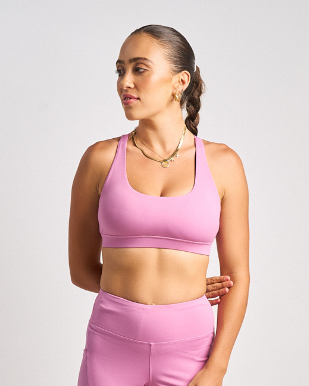 Womens Core Sports Bra - Dusty Pink image 0