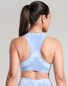 Printed Sports Bra - Pale Blue image 2