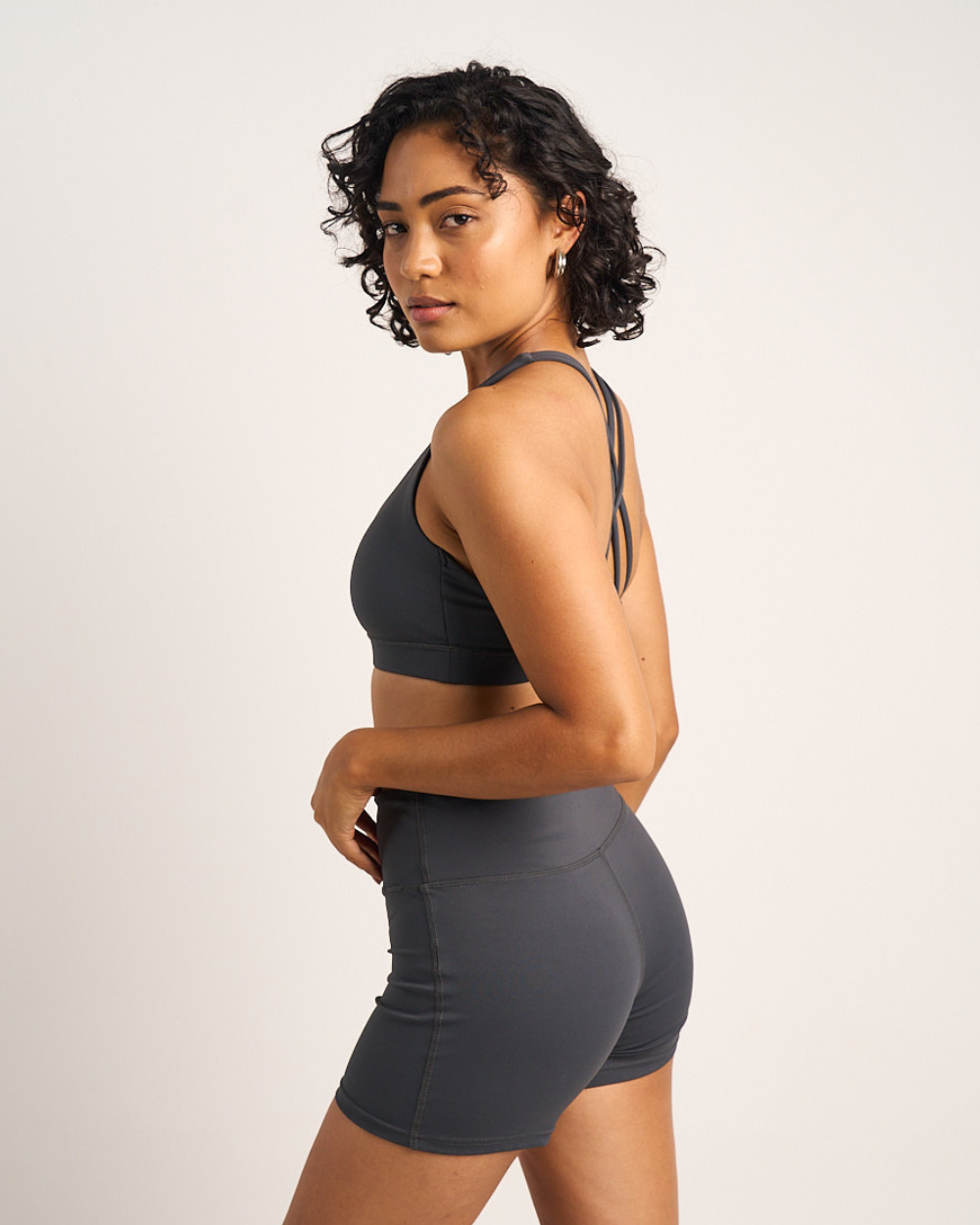 Womens Core Sports Bra - Charcoal image 2