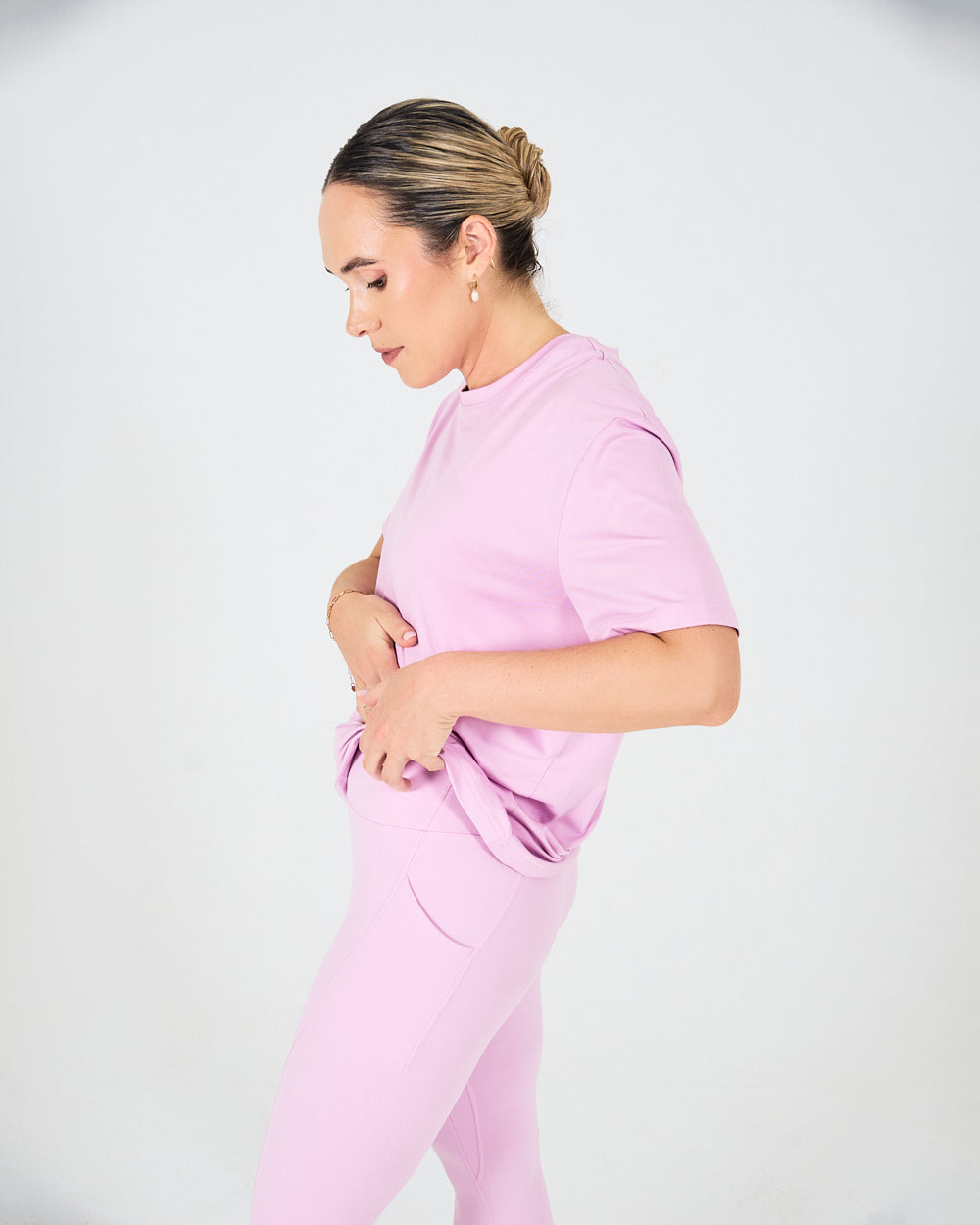 Womens Oversized Tee - Pastel Pink image 3