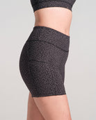 Printed Bike Shorts - Black image 3