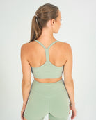 Womens Y Back Sports Bra - Sage Green image 3