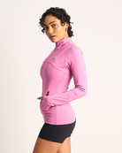 Womens Fitted Long Sleeve Jacket - Dusty Pink image 2