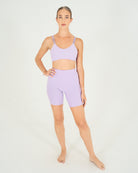 Womens Mid-Thigh Shorts - Lilac image 5