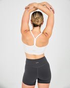 Womens Y Back Sports Bra - Vanilla White image 3