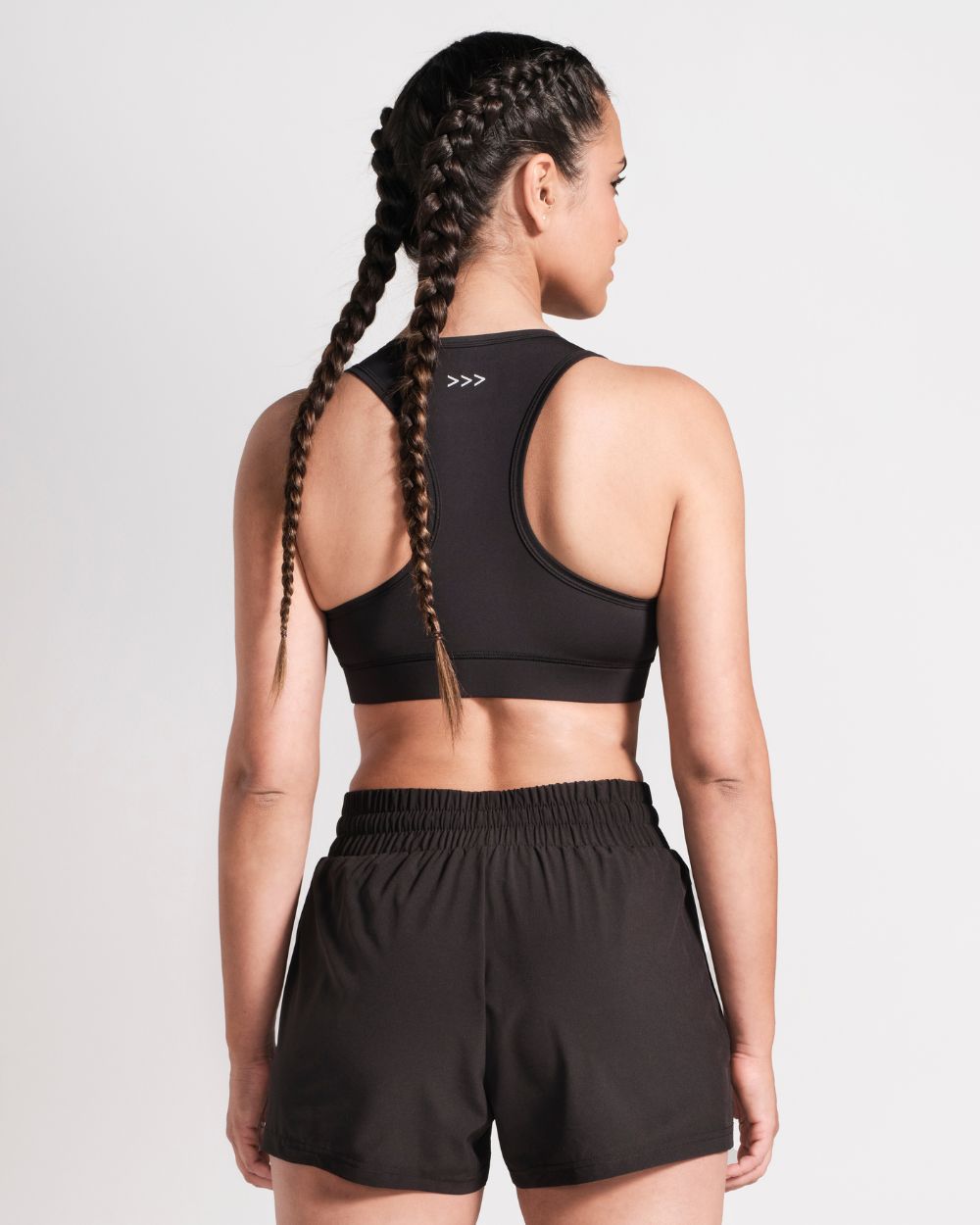 Racerback Sports Bra - Black image 2