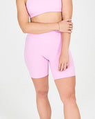 Womens Mid-Thigh Shorts - Pastel Pink image 0