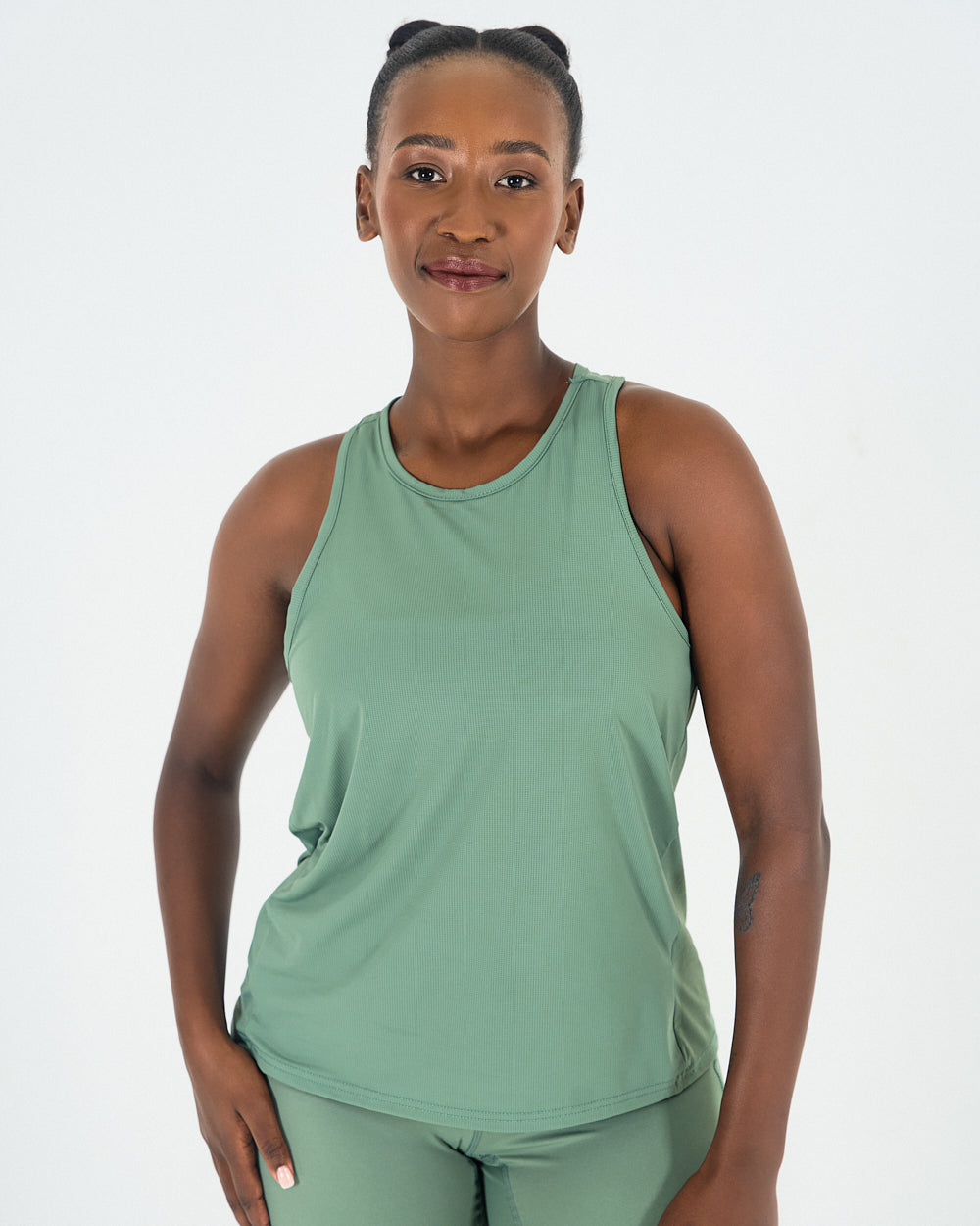 Womens Racerback Tank Top - Forest Green image 0