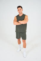 Mens Train 6-Inch Shorts - Olive Green image 5