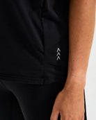 Womens Pinhole Boxy Tee - Black image 4