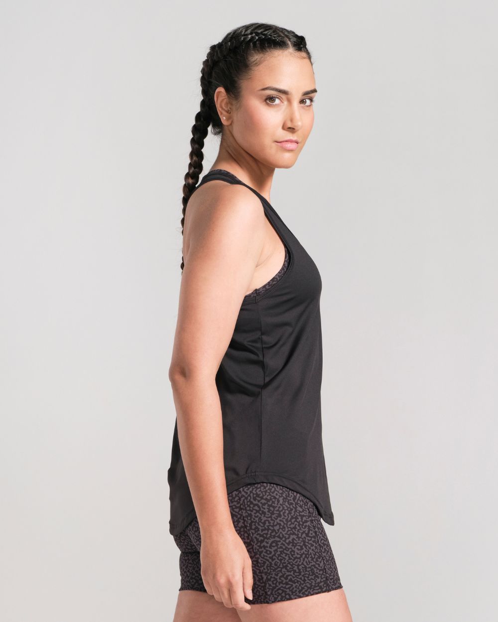 Racerback Tank - Black image 3