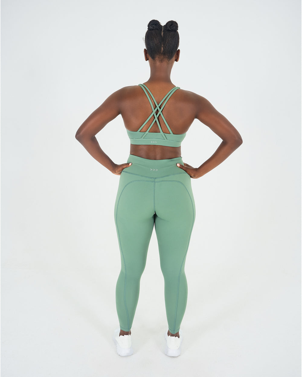 Womens Core Sports Bra - Forest Green image 4