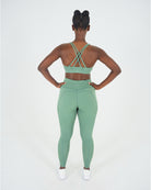 Womens Core Sports Bra - Forest Green image 4