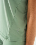 Womens Pinhole Boxy Tee - Sage Green image 4