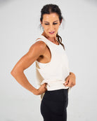 Womens Racerback Tank Top - Vanilla White image 2