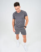 Mens Train 6-Inch Shorts - Grey image 5