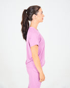 Womens Pinhole Boxy Tee - Dusty Pink image 2
