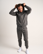 Mens Scuba Hoodie - Charcoal Melange image 5