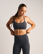 Womens Y Back Sports Bra - Sapphire Grey image 0