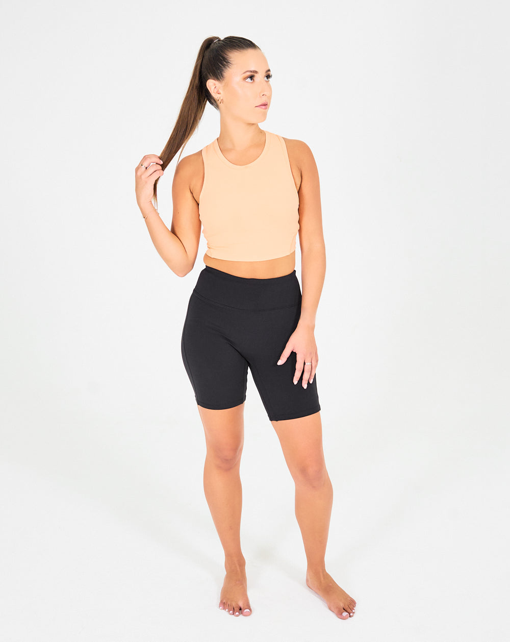 Womens Cropped Vest - Sunrise Peach image 5