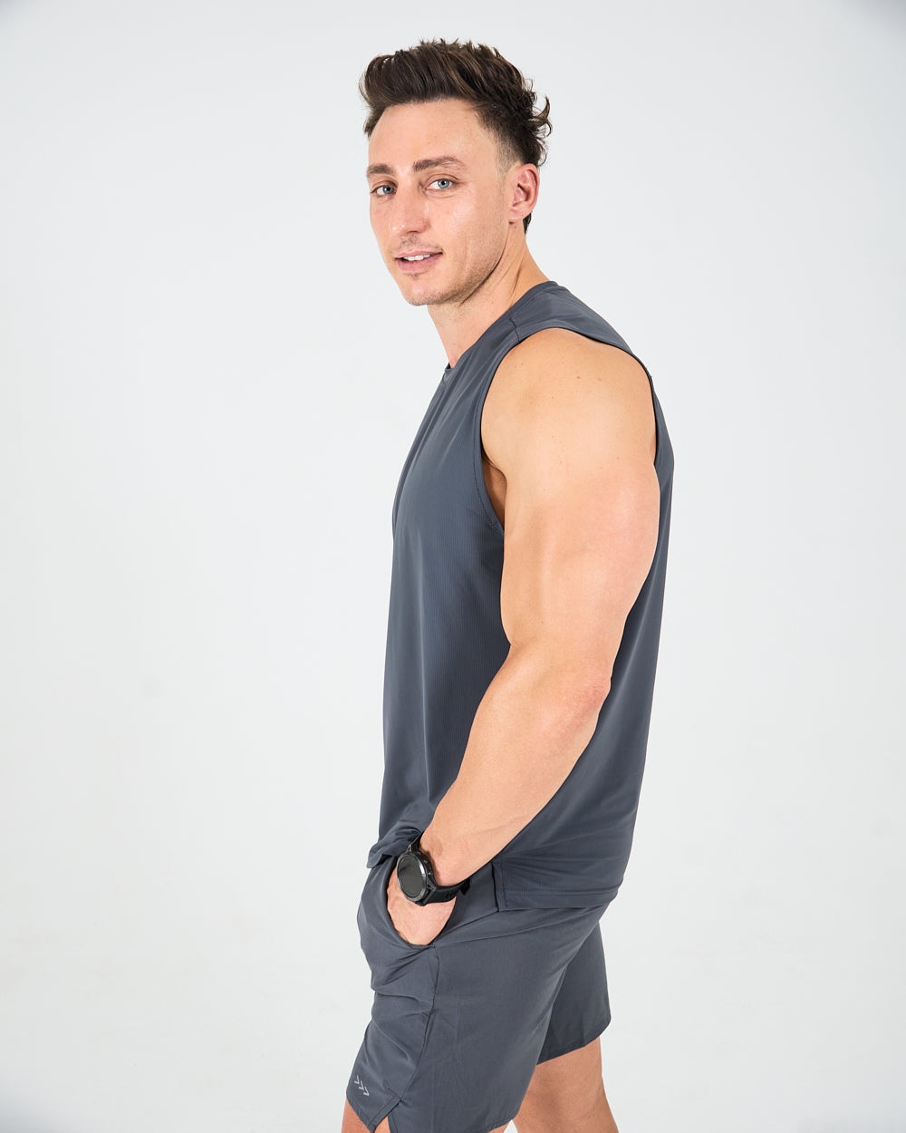 Mens Tank Top - Grey image 2