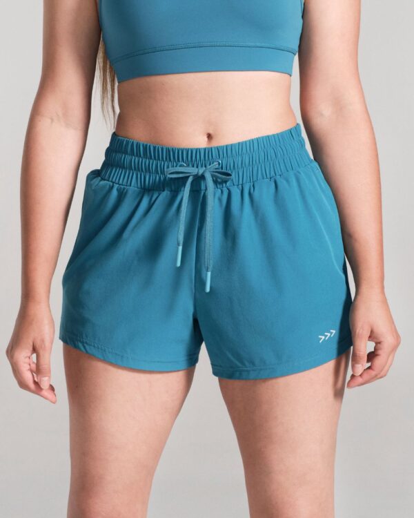 Teal-Gym-Shorts-Front