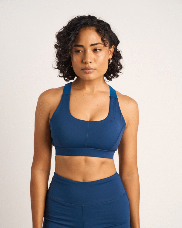 Womens High Impact Sports Bra - Navy