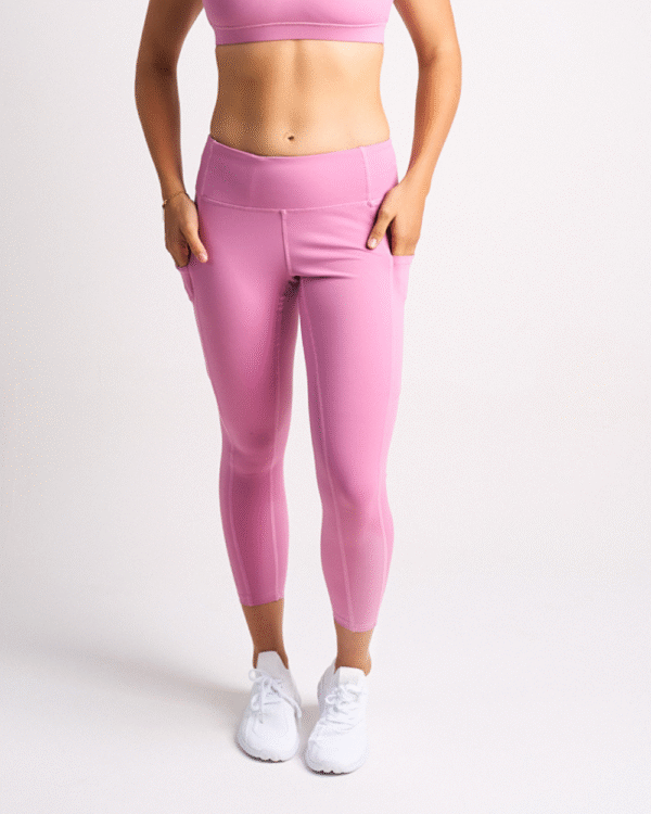 Womens Active Leggings - Dusty Pink