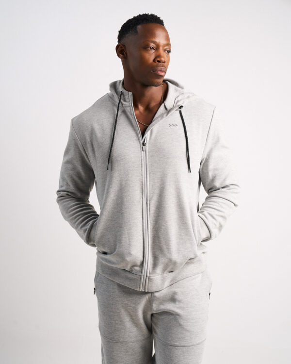 Mens Scuba Hoodie - Grey Melange